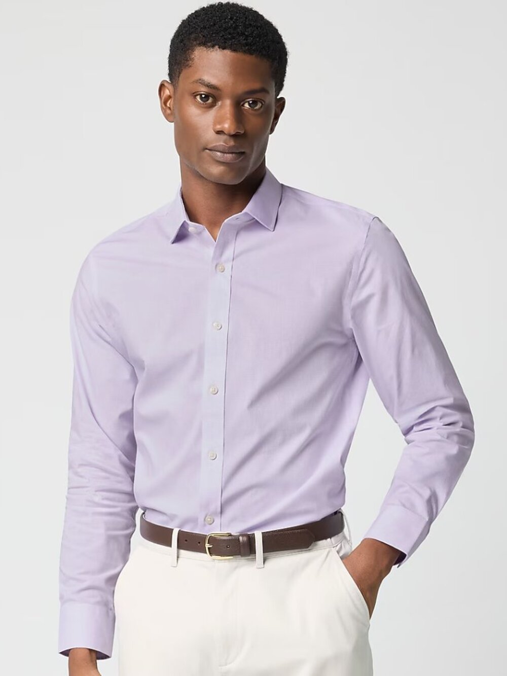 J. Crew Factory Wrinkle-free dress shirt - Lilac Petal